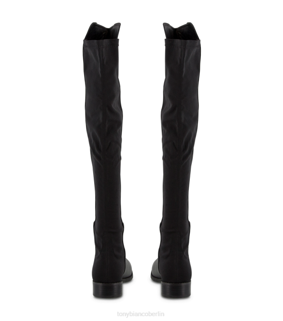 kniehohe Stiefel| de Tony Bianco Frauen Panache lange Stiefel Schwarzer Luxus/Schwarzer Mikrostretch 4624458